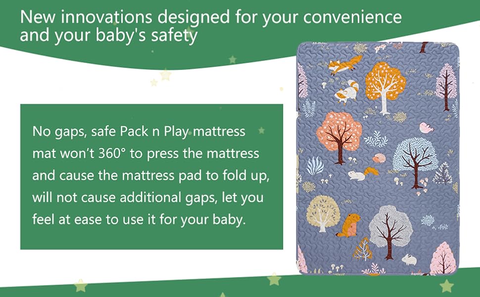 Pack n Play Playard Sheet Breathable Thick Pack and Play Mattress Protector