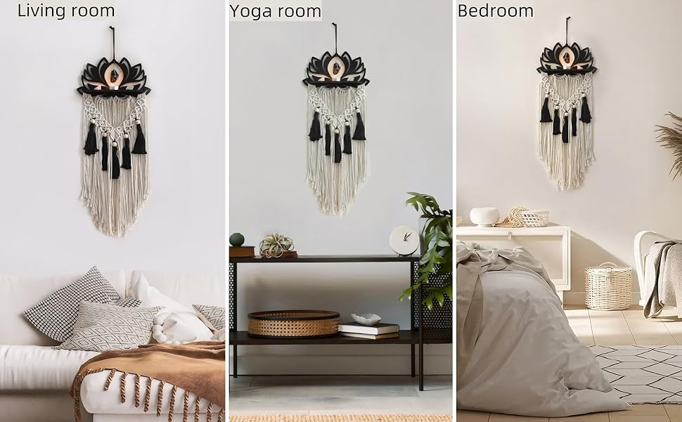 macrame wall decor boho wall decor lotus wall decor boho wall hanging bohemian decor woven wall hang