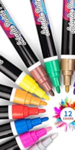 Paint markers 12 colors