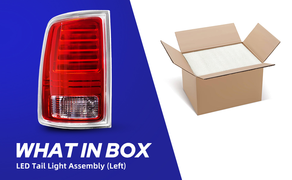 AUTOONE RAM Tail Light Assembly with Original LED bulbs for
