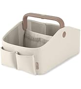 Skip Hop Diaper Caddy Organizer with Touch Sensor Night Light, Nursery Style, Oat