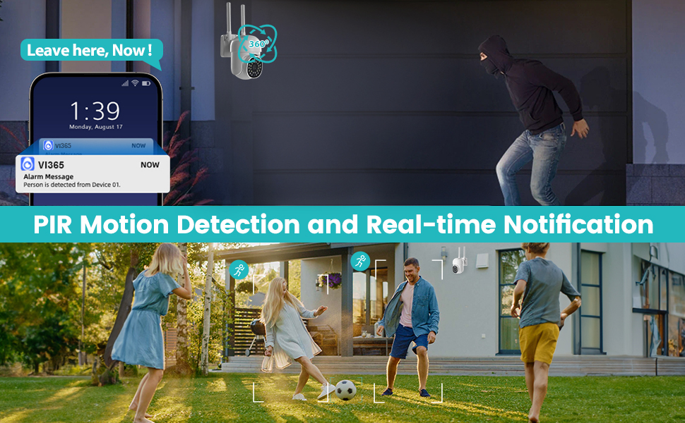 TOPEV 1080P Wireless Security Camera Outdoor with Color Night Vision