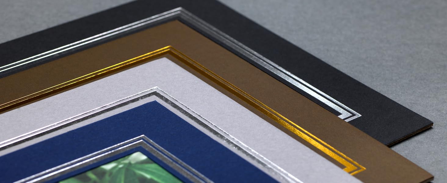 Kenro Grey Cardboard Strut Mount Photo Frames 7x5 Inch / 13x18cm with