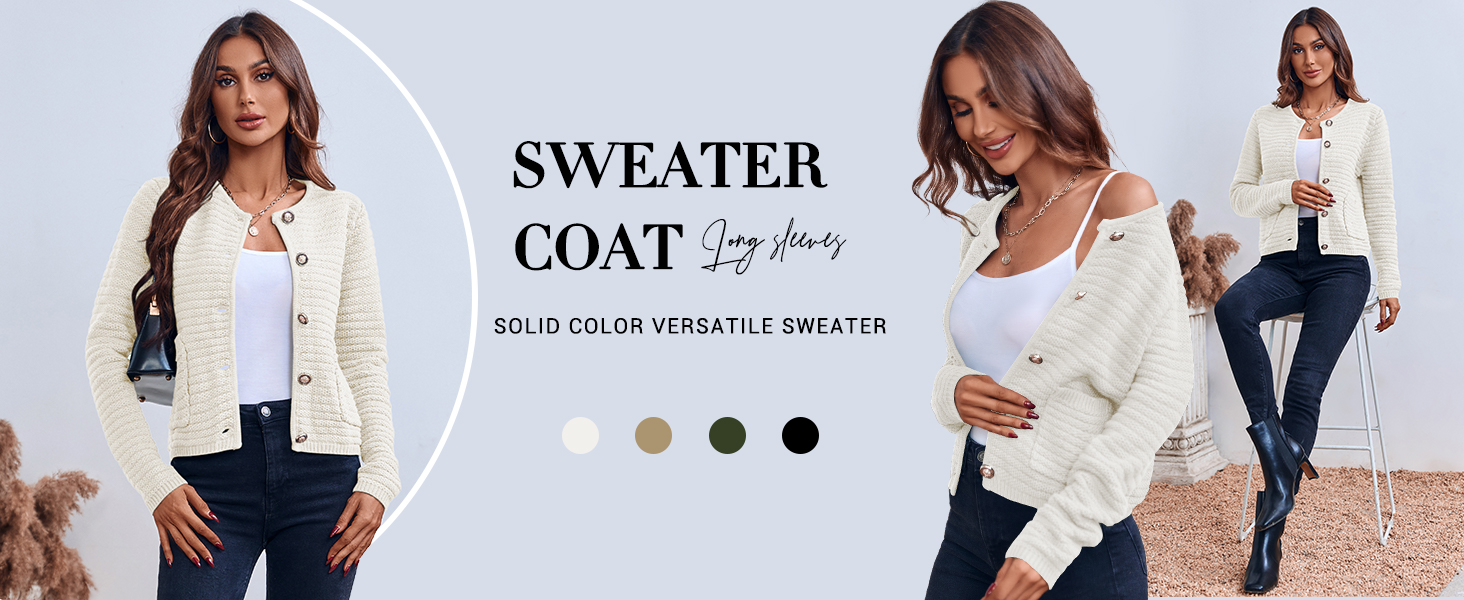 Chunky Knit Sweater Coats