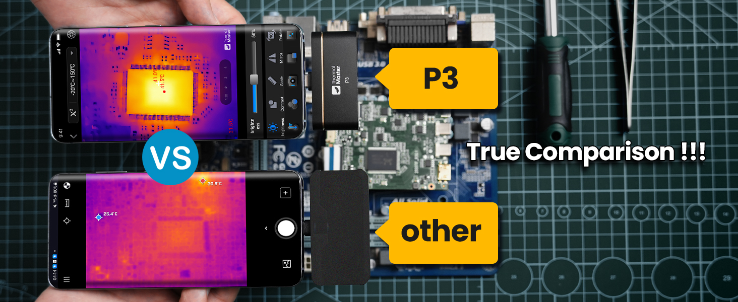 Thermal Camera for Android/iOS, P3 Thermal Imaging Camera