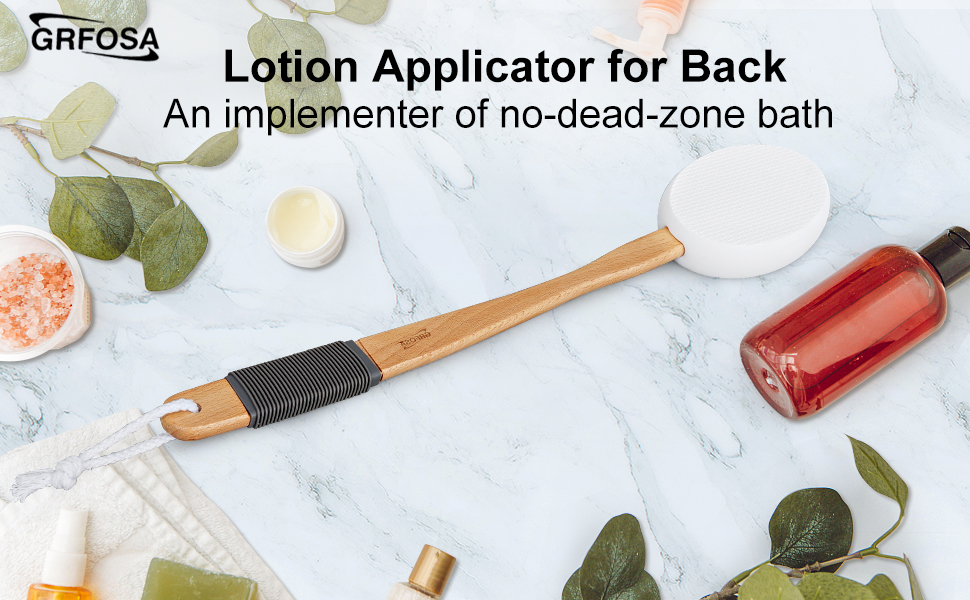 Lotion Applicator for Back, Feet with Replacement Pad