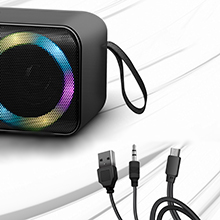 Defender Bluetooth Lautsprecher Q1 Tragbar, Musikbox mit RGB-LED-Licht ...