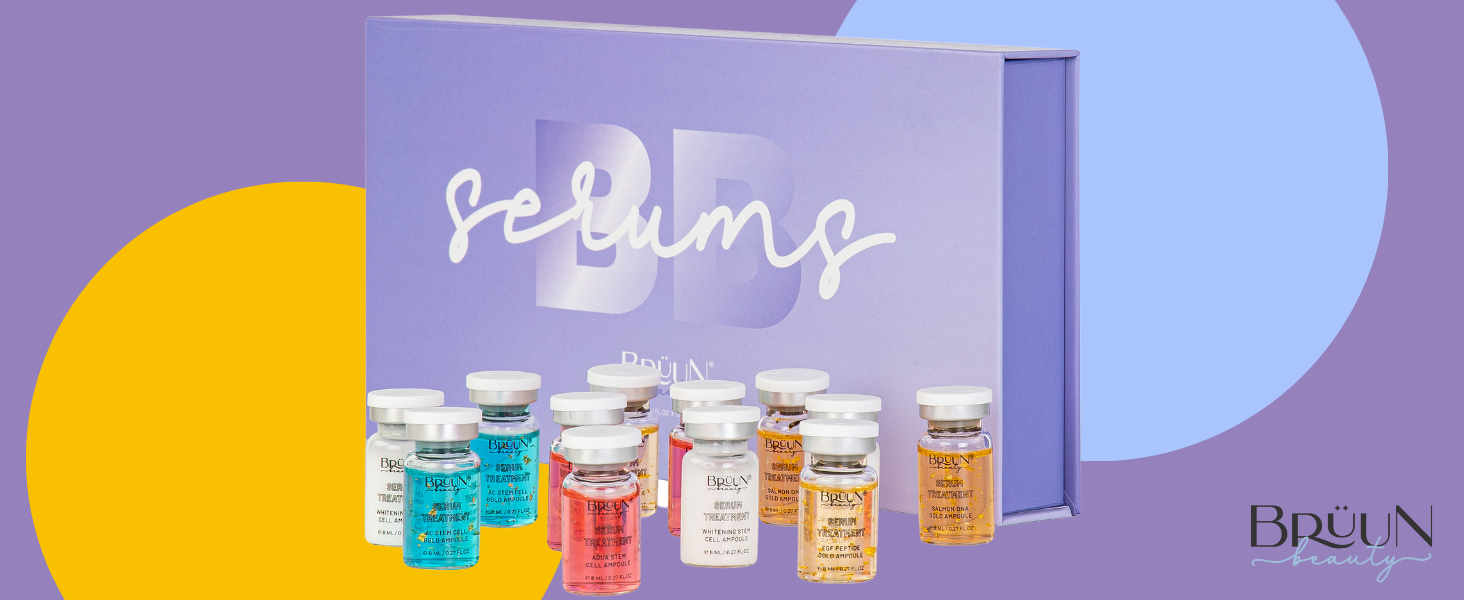 Serum Treatment set of 12 Vials for Spa