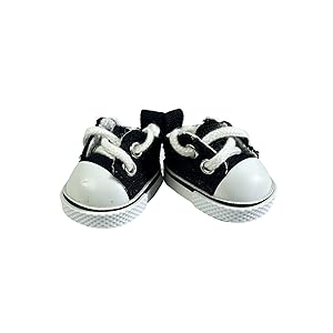 Mini Doll Shoes, 1 Pair Cute Loafer Shoes Compatible For 17cm/15cm Shoes Toy Outfit Accessories(Brown Loafers