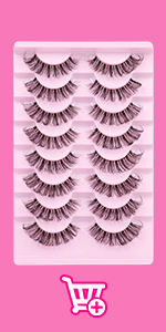 natural lashes mink fluffy lashes russian strip lashes natural look clear band lashes