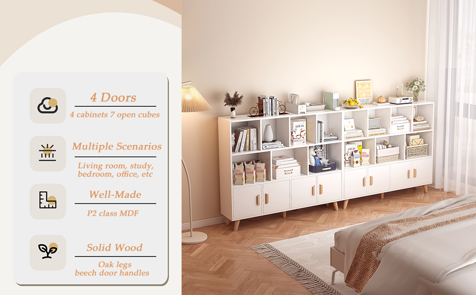 OSCHF 11 CUBE BOOKCASE WITH DOORS