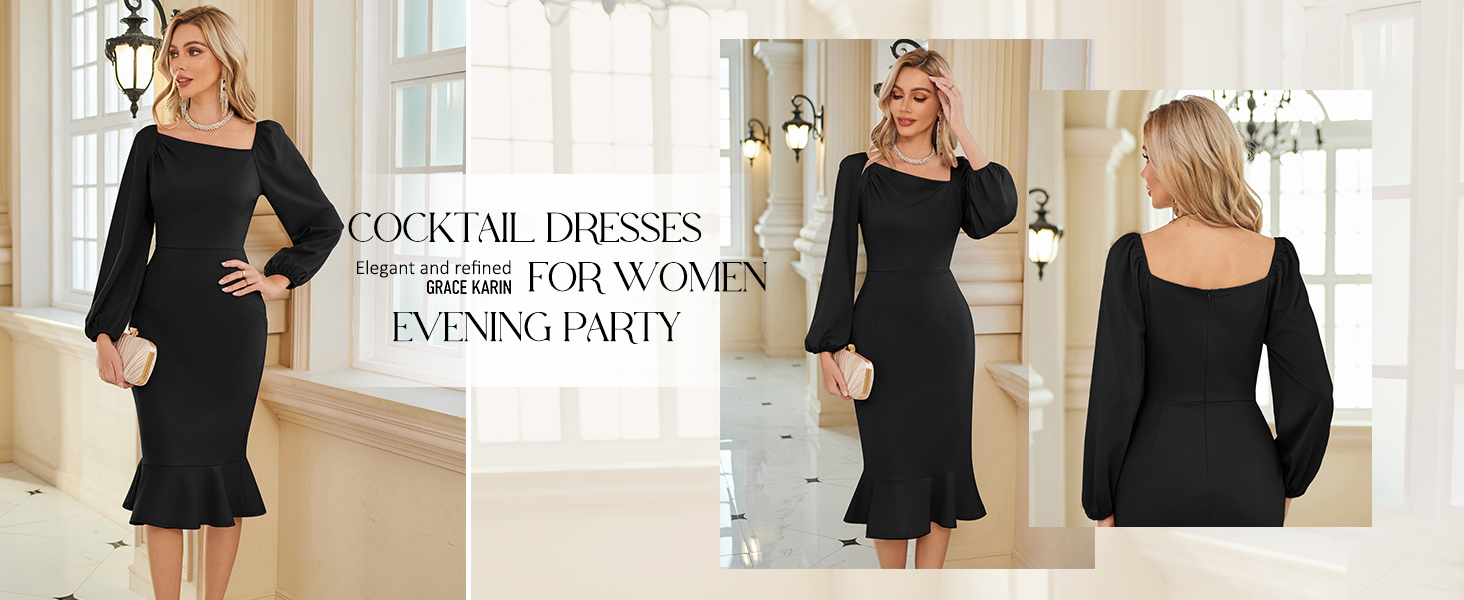 GRACE KARIN women mermaid dress