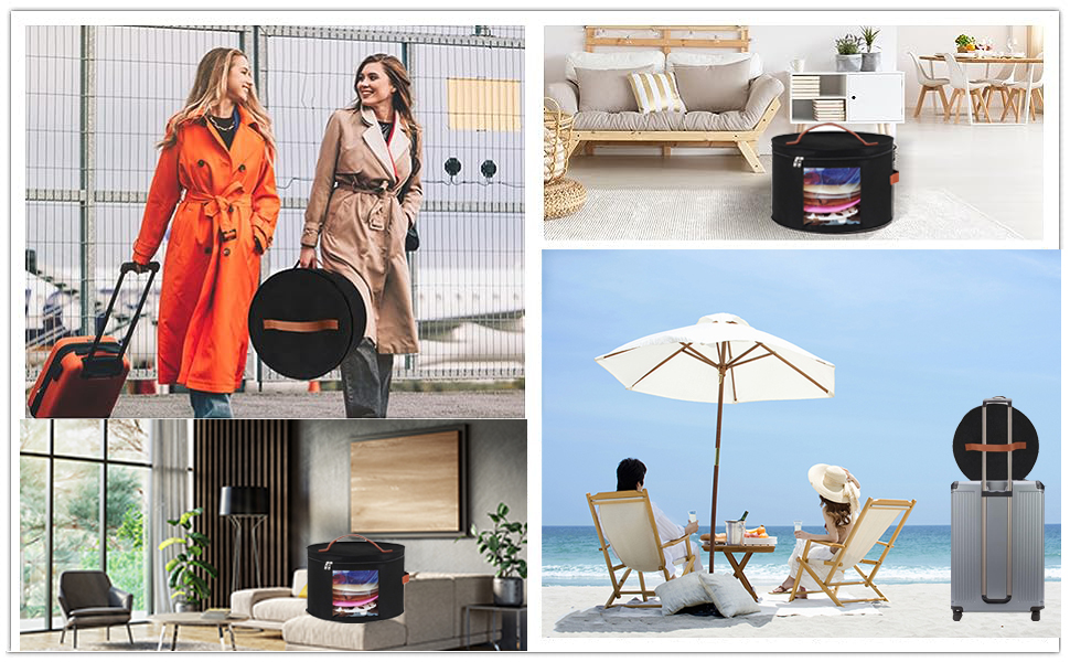 Memfish Hat BoxHat Boxes for Women Storage Travel Hat Box Large Round Hat Carrier