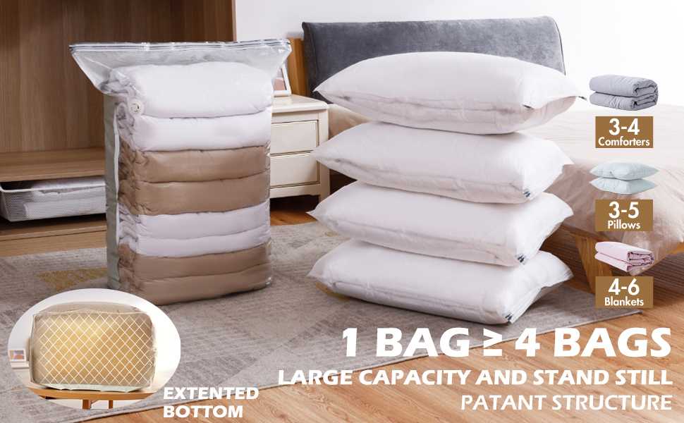 TAILI Vacuum Storage Bags Space Saver Bags Jumbo Cube 6