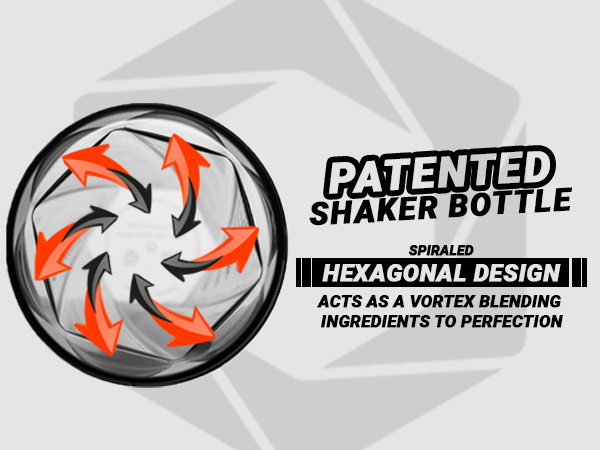 Vaso para proteina gym shaker bottle with storage and 16 oz shaker bottle on kitchen counter