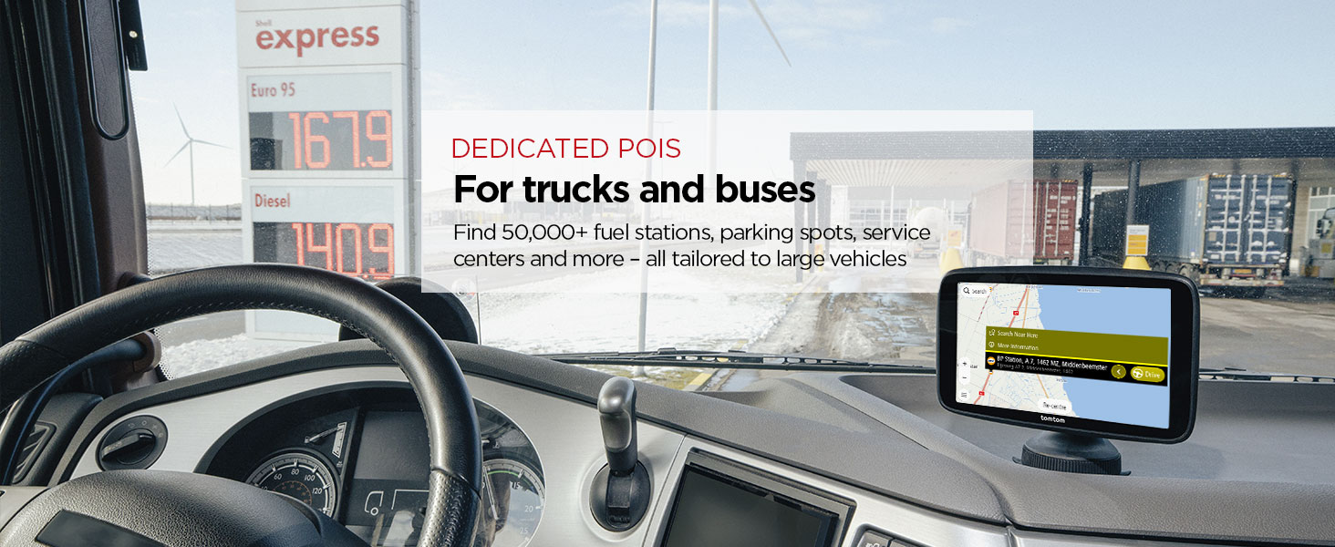 TomTom Truck Sat Nav GO Expert Plus (7 Inch HD Screen, Large Vehicle