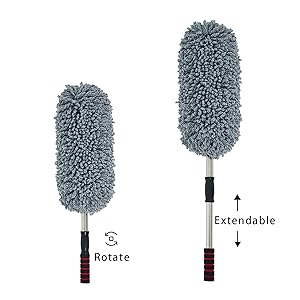 Extendable Handle Duster for Car Scratch Free