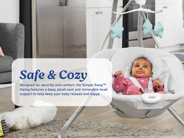 Safe cozy comfortable supportive relaxed happy plush insert infant head support security comfort