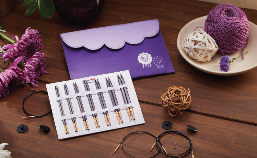 Amazon.com: KnitPro J'Adore Cubics Deluxe Interchangeable