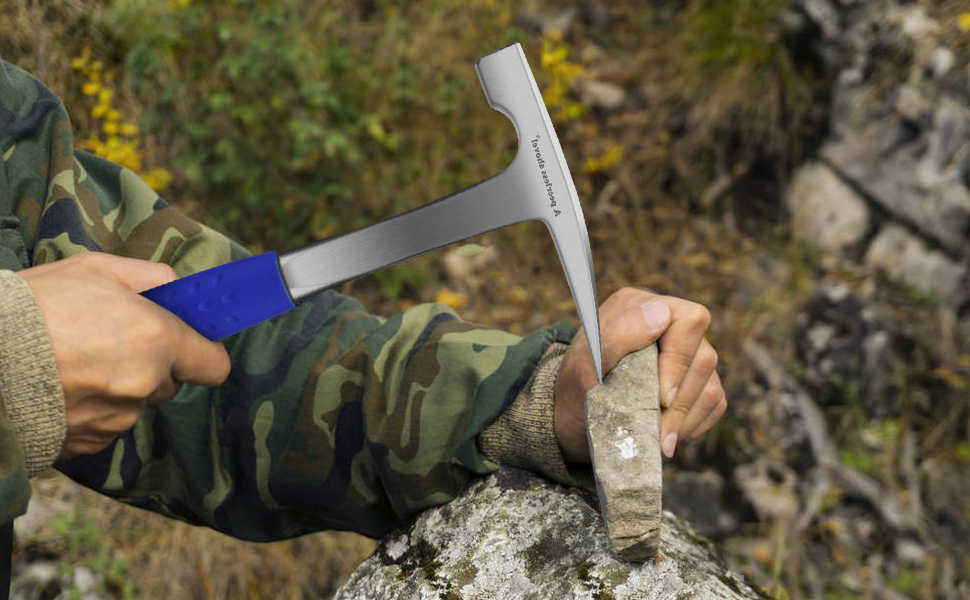 A Peerless Shovel 14Piece Geological Rock Hammer Kit Ideal for Rock