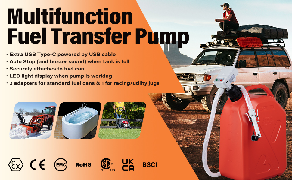 Automatic Fuel Transfer Pump with Auto-Stop