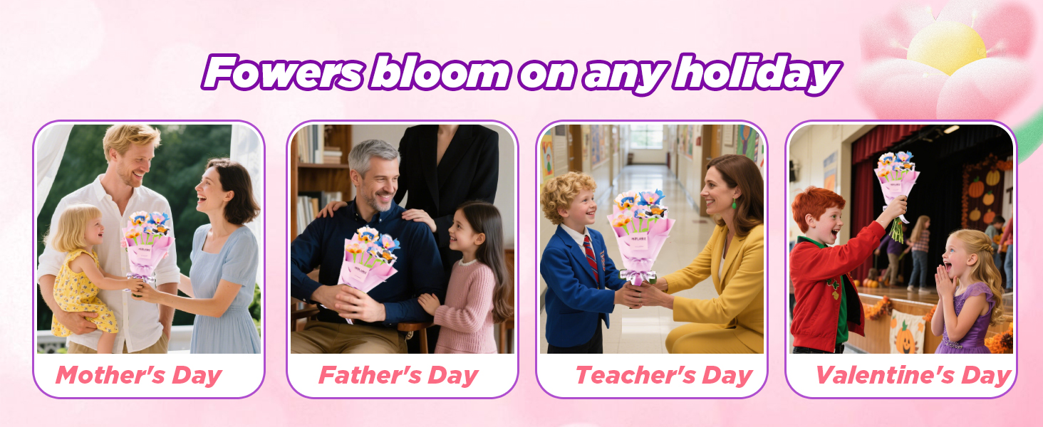 Lqqyee DIY Flower Making Kit for Kids