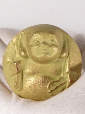 三枝惣太郎作　高岡銅器　布袋置物 Amazon.co.jp: 福の神 布袋 日展彫刻家 三枝惣太郎 原型＿仏像