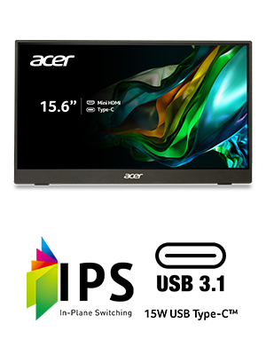 acer モバイルモニター 15.6インチ PM161Q Amazon.co.jp: Acer 15.6型モバイルモニター 重さ0.97kg 薄さ2cm