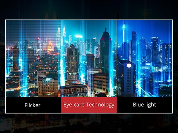 Blue Light Filter and Flicker Free