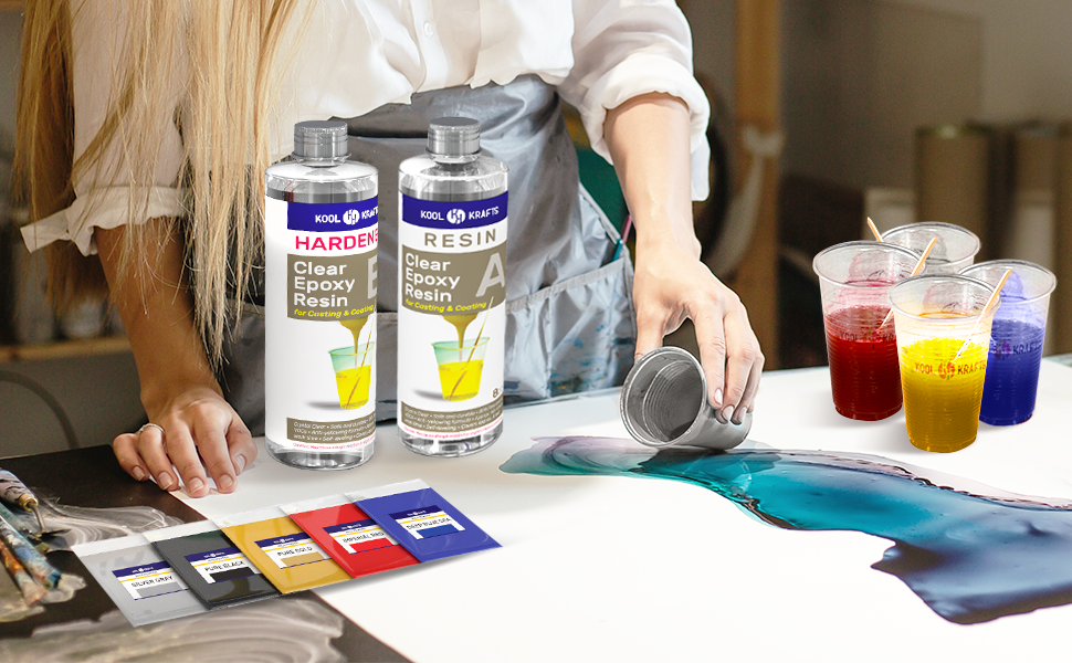 Epoxy Resin Kit 2 Part Resin Crafts Jewelry Resin 16 OZ