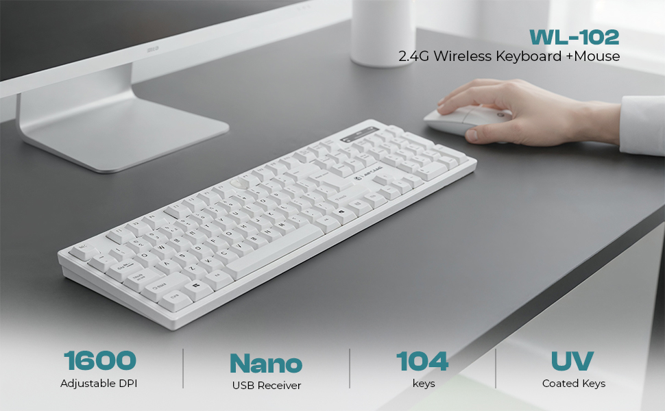Wl 102 Wireless  Keyboard  mouse combo