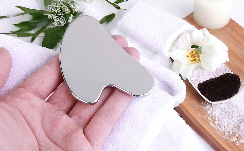 Livronic® Gua Sha Tool For Face | Stainless Steel ... 23 ss face massage tool