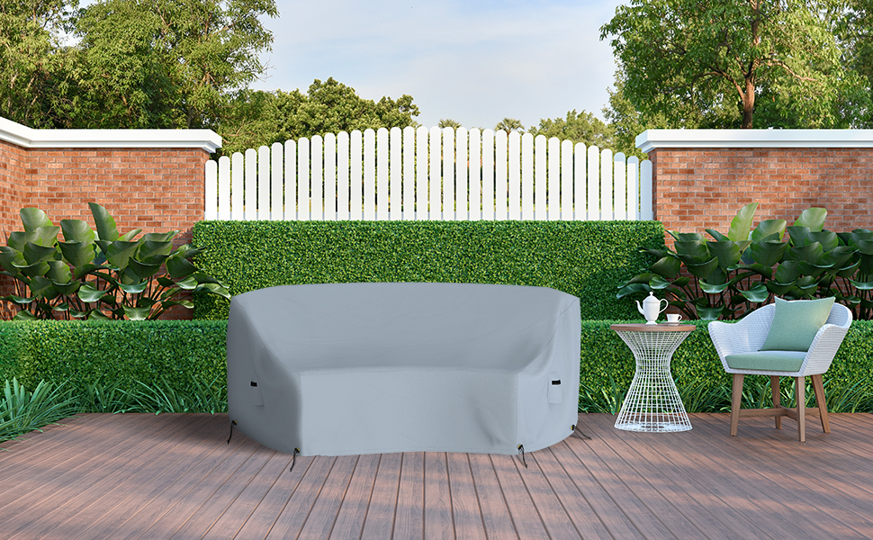 Curved Sofa Cover 12 Oz Waterproof 100 Weather Resistant