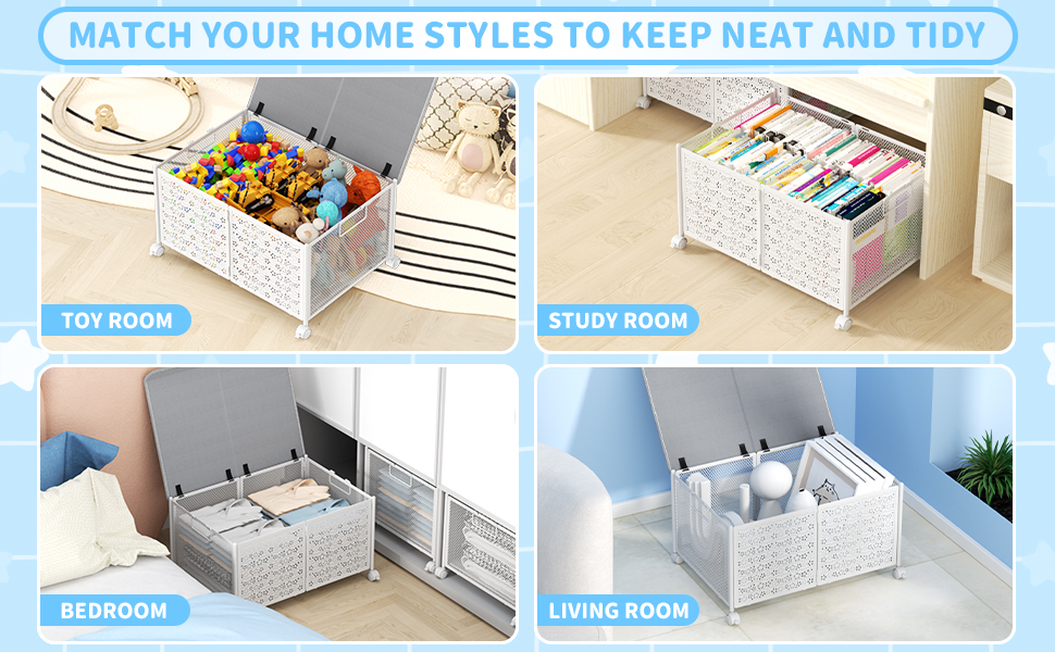 PHINOX Toy Box Storage, Toy Chest Toy Organizers and