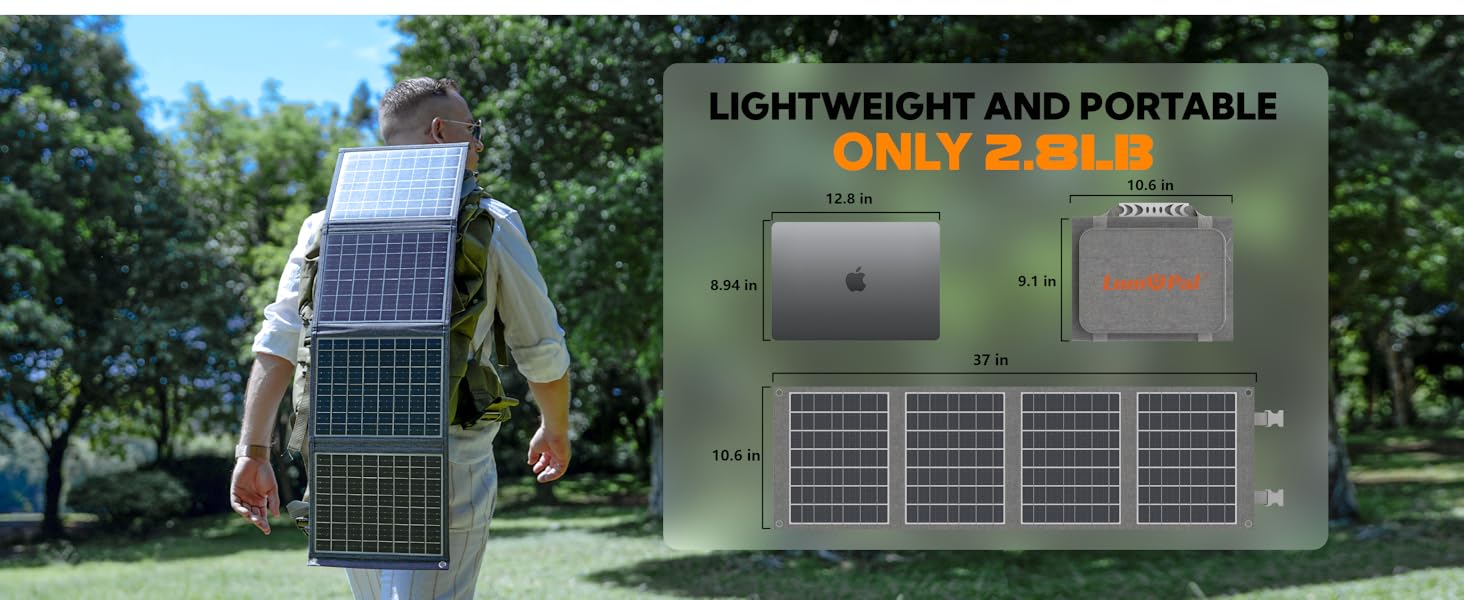 40w solar panel foldable solar charger