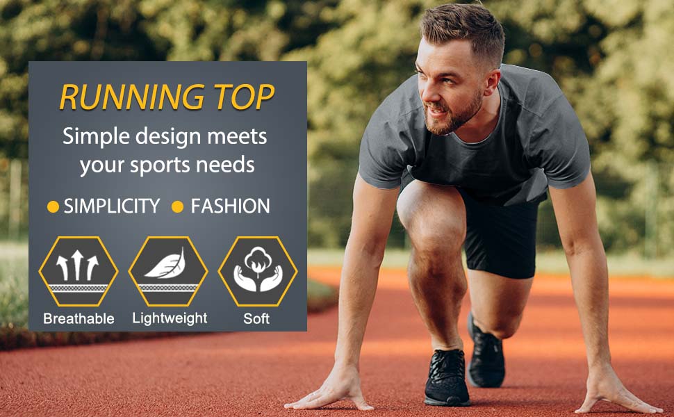 تي شيرتات جري للرجال من زوفلي قمصان عمل رياضية كاجوال بقبة دائرية بدون طوق - عبوة 3 قطع 21 6