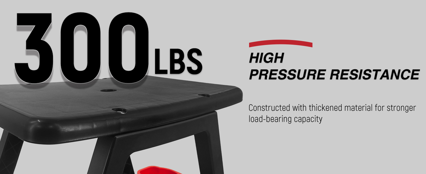 AgiiMan Rolling Mechanic Stool 300 LBS Capacity Detailing