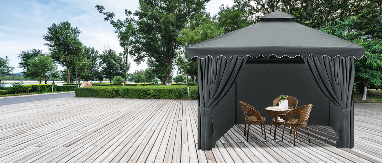 Gazebo Universal Replacement Privacy Curtain, 10'X12