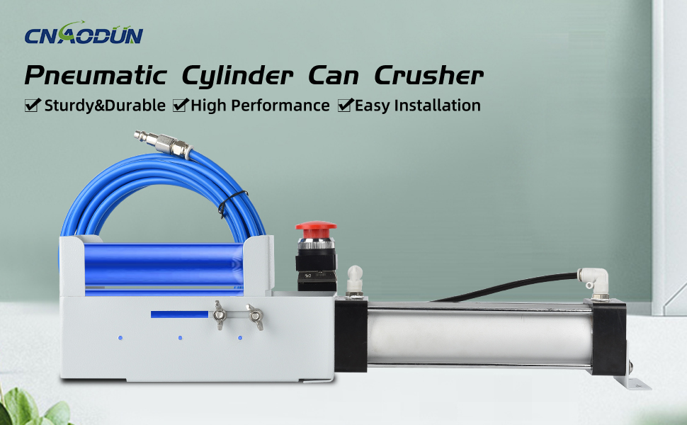CNAODUN Pneumatic Can Crusher Heavy Duty Aluminum Can