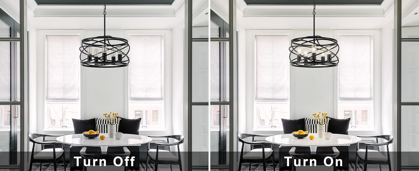 Black Farmhouse Chandelier