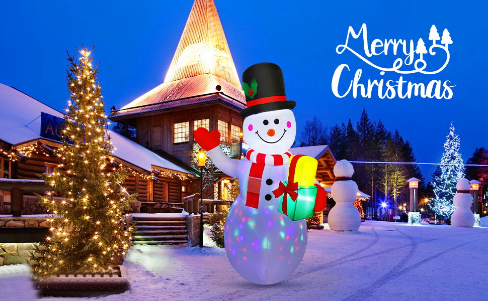5 FT Christmas Inflatables Snowman Outdoor Decorations,Blow