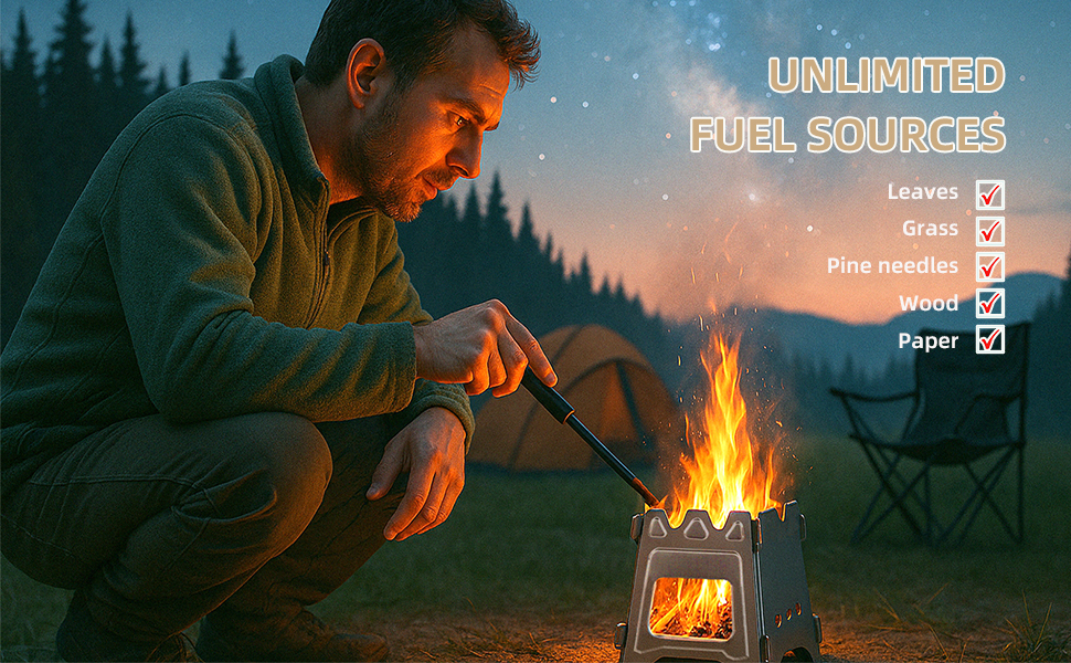 ohuhu camping stove wood