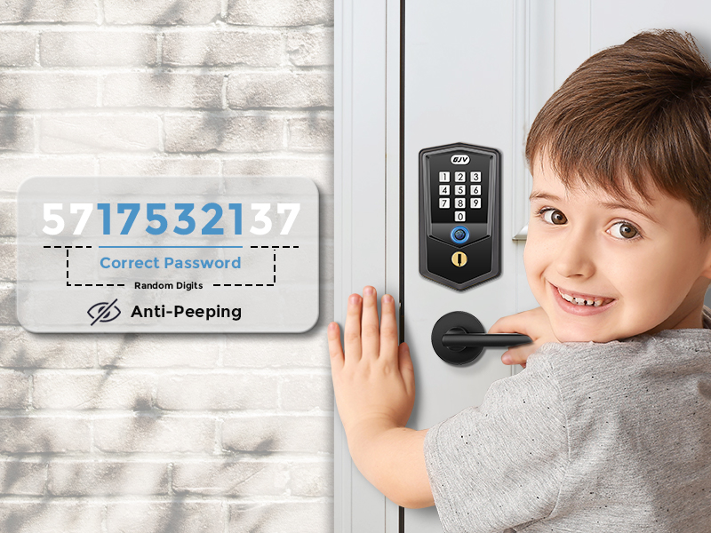 Fingerprint Door Lock, GJV Smart Lock Keyless Entry Door Lock for Front