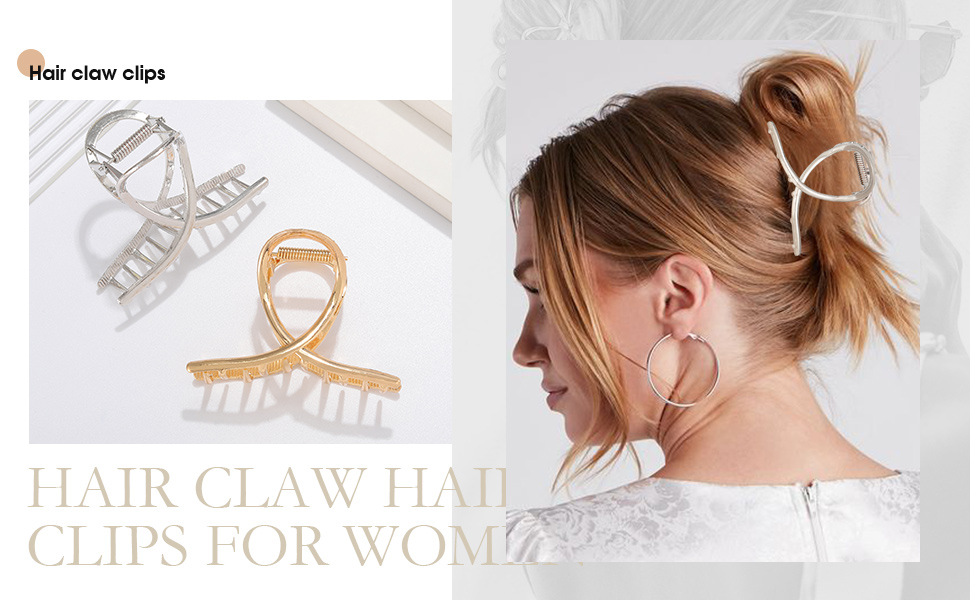 silver hair claw clips gold hair clip claw