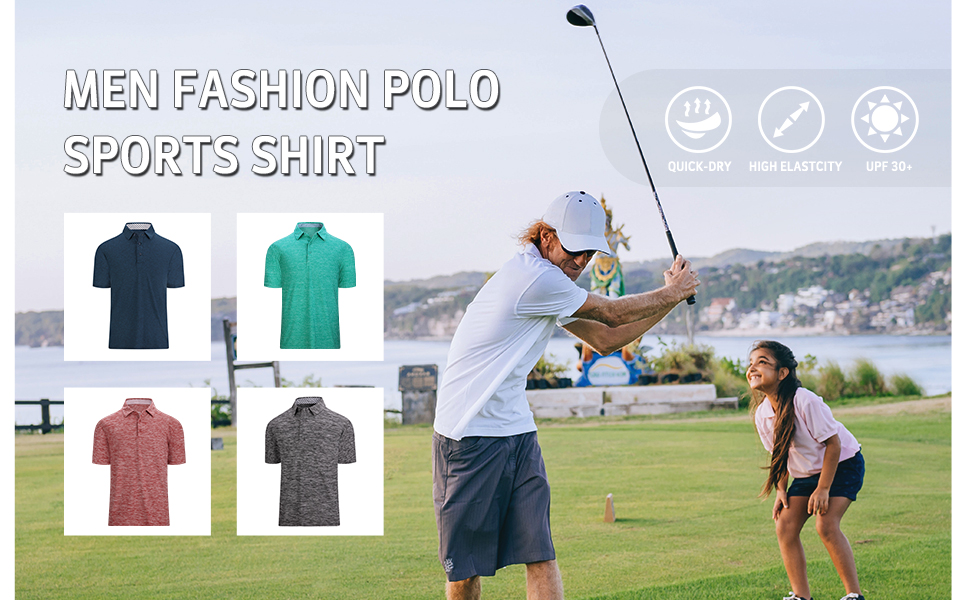 This men's golf polo shirt is one of the most comfortable polo shirts you wear. 