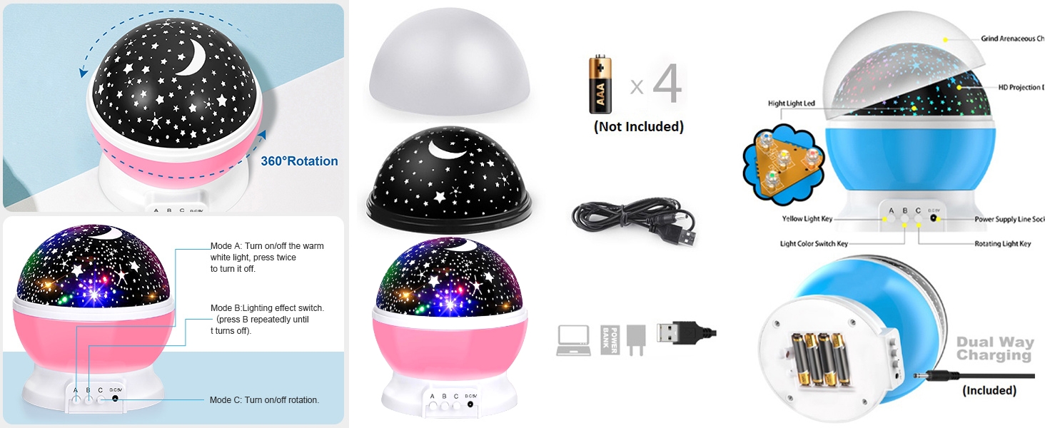 One94Store Star Master Projector Night Light
