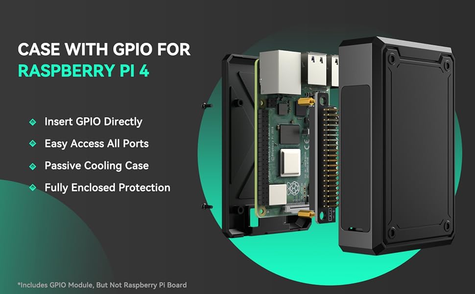 Mua Raspberry Pi 4 Aluminium Case, Raspberry Pi 4 Model B Metal Case ...