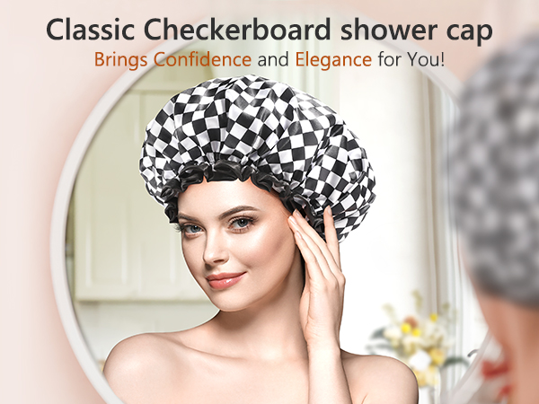 Amazon.com : mikimini Shower Cap for Women and Girls