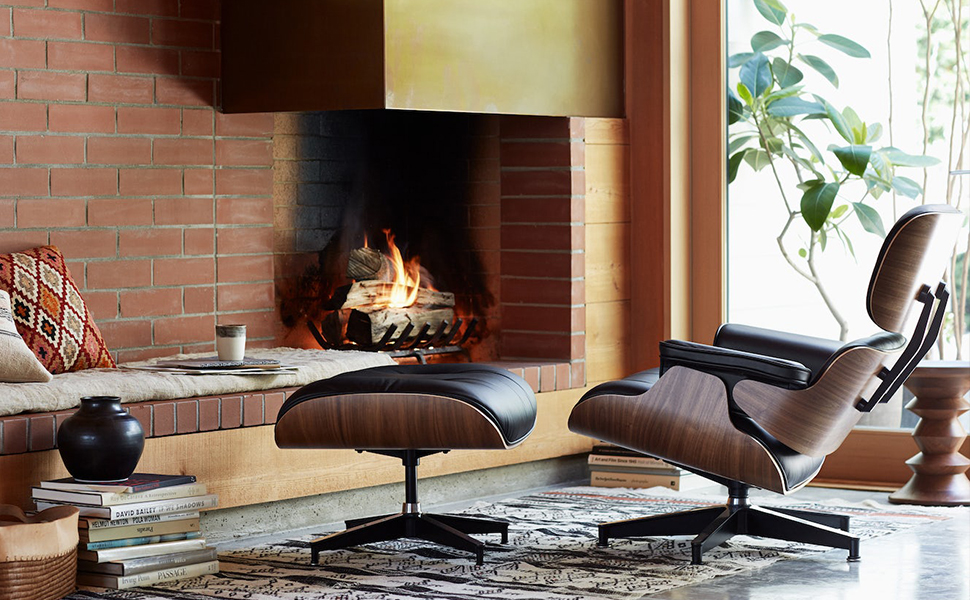 【美品】The Eames Lounge Chair イームズ 洋書 Upgraded Tall Eames Lounge Chair with Footstool Ottoman Real