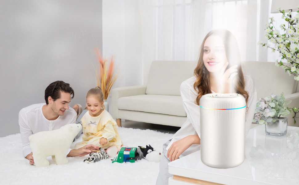 Humidifiers for Bedroom Large Room,3.5L Top Fill Cool Mist